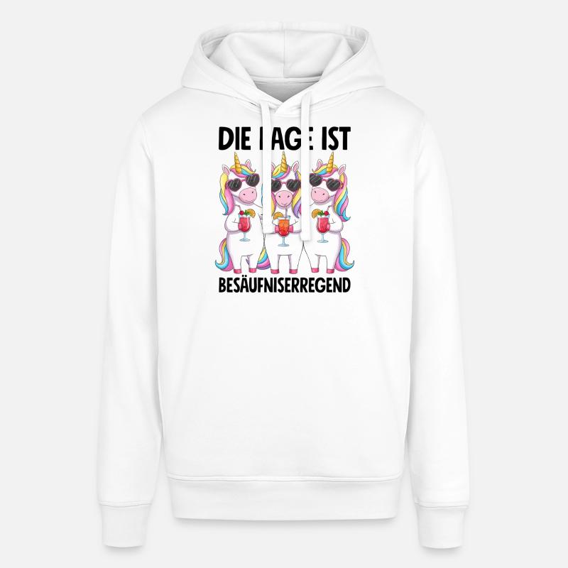 The situation is drunkenness - Stanley/Stella SOUNDER Unisex Hoodie - white