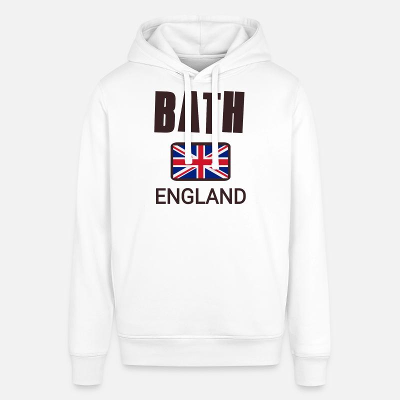 Bath, Angleterre - Sweat à capuche SOUNDER Stanley/Stella Unisexe - blanc