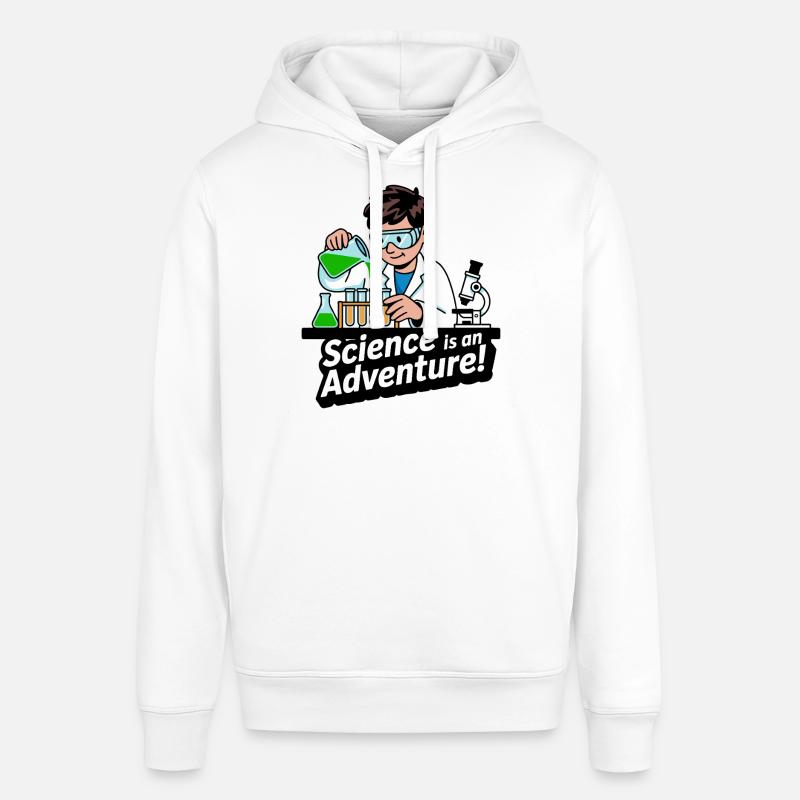 LA SCIENCE EST UNE AVENTURE - Sweat à capuche SOUNDER Stanley/Stella Unisexe - blanc