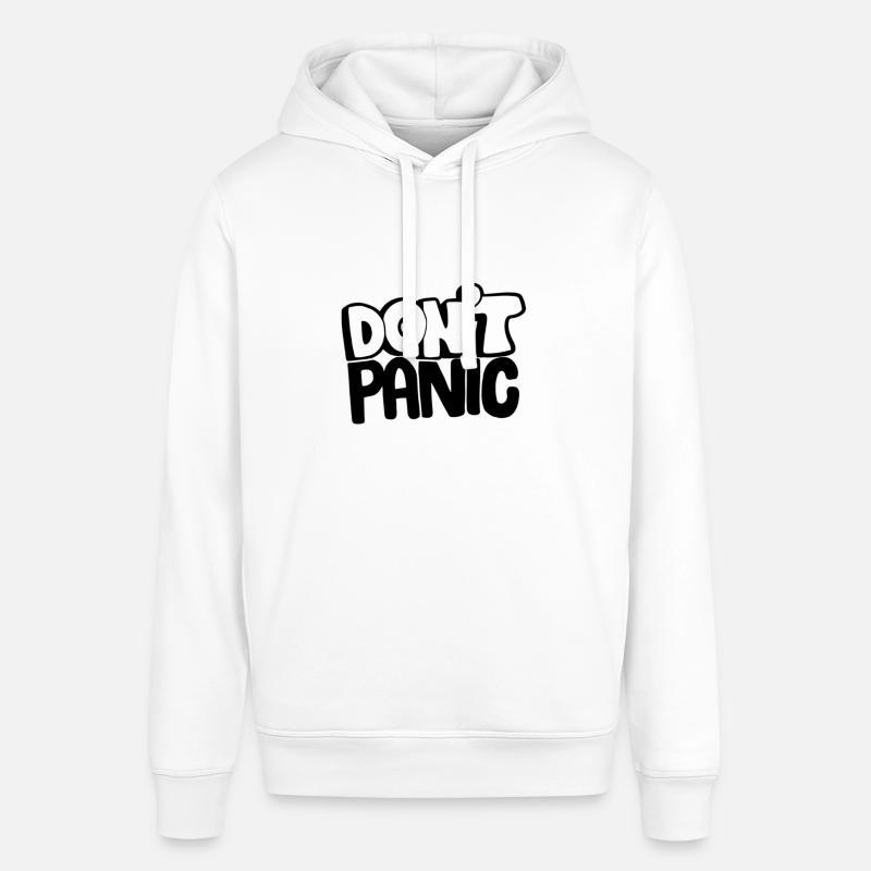DONT PANIC Design Restez calme - Sweat à capuche SOUNDER Stanley/Stella Unisexe - blanc