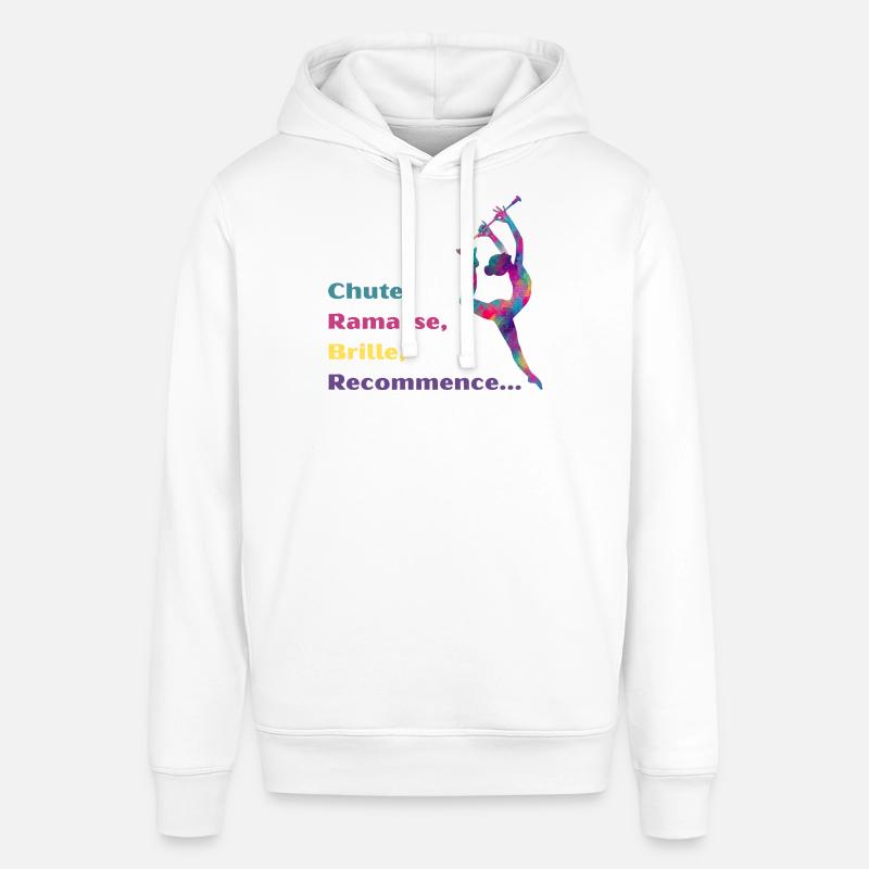 Chute-_Ramasse-_Recommence-- - Sweat à capuche SOUNDER Stanley/Stella Unisexe - blanc
