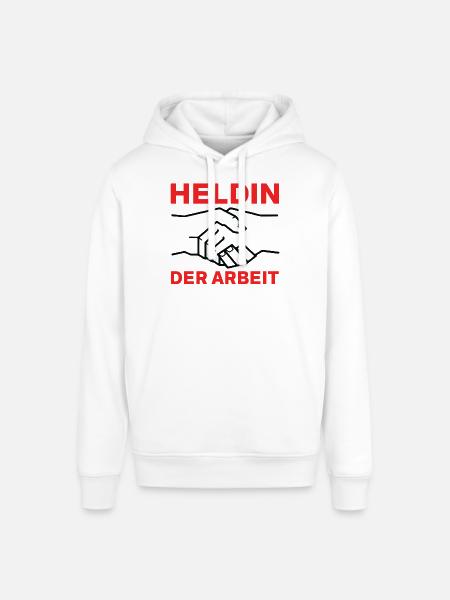 Heldin der Arbeit - Stanley/Stella Unisex Hoodie SOUNDER - Weiß