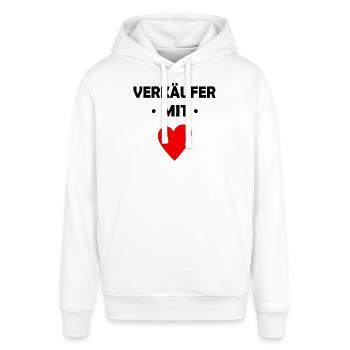 Verkäufer mit Herz - Stanley/Stella Unisex Hoodie SOUNDER - Weiß - Vorne - Alina (178cm) & Michal (187cm)