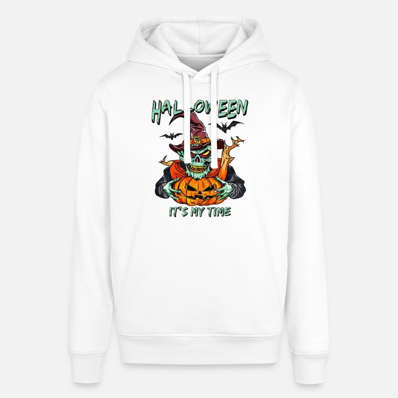 HALLOWEEN C’EST MON HEURE - Sweat à capuche SOUNDER Stanley/Stella Unisexe - blanc