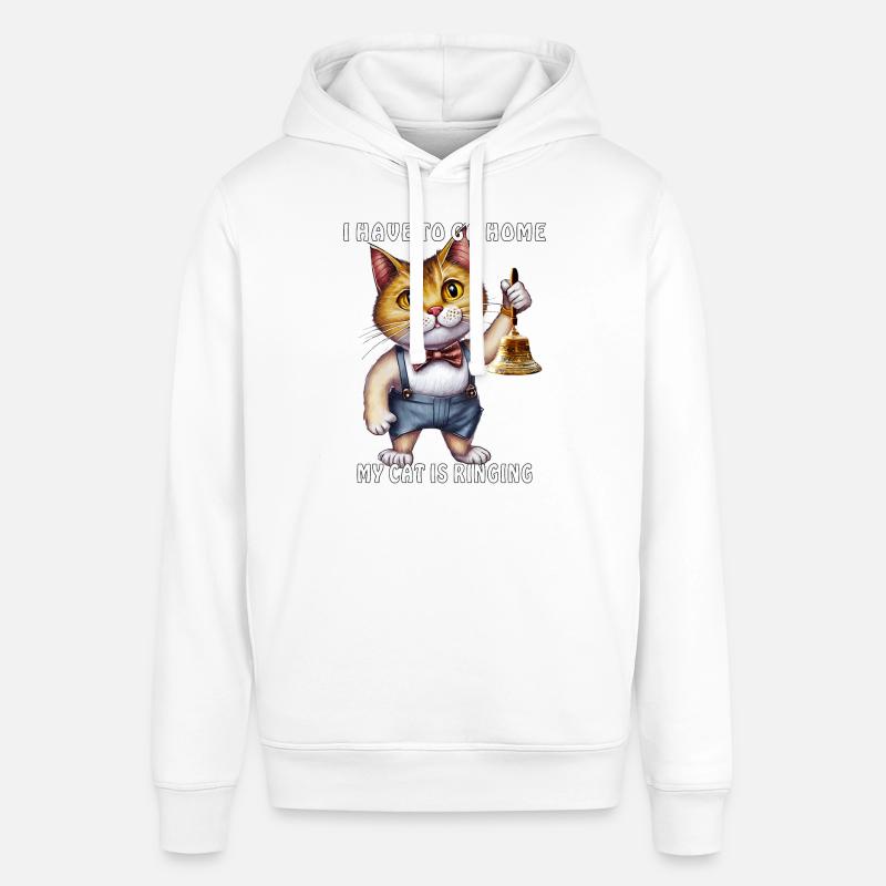 MON CHAT SONNE - Sweat à capuche SOUNDER Stanley/Stella Unisexe - blanc