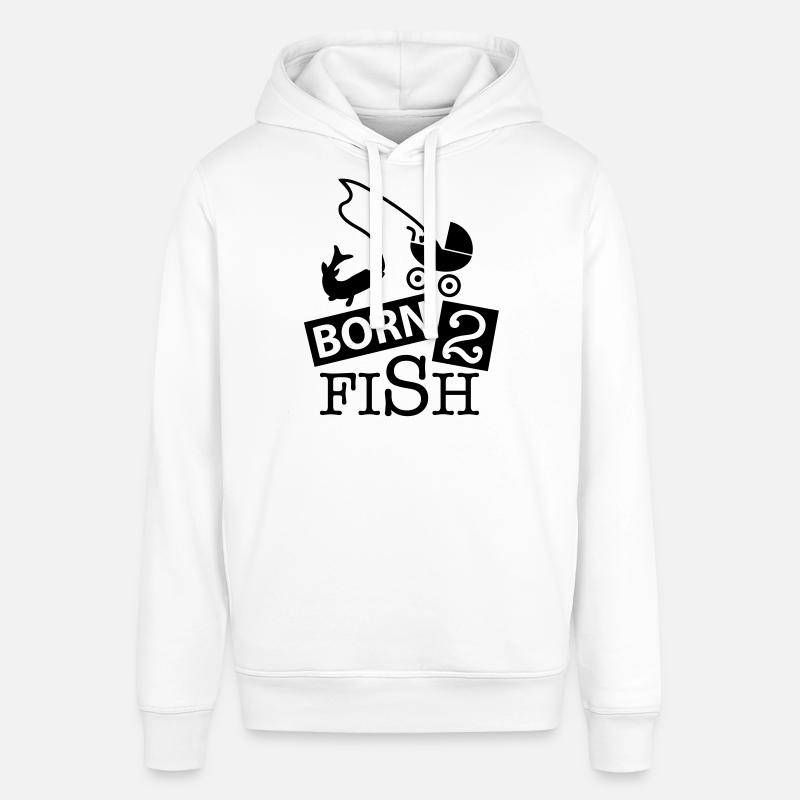 born_2_fish_co1 - Sweat à capuche SOUNDER Stanley/Stella Unisexe - blanc