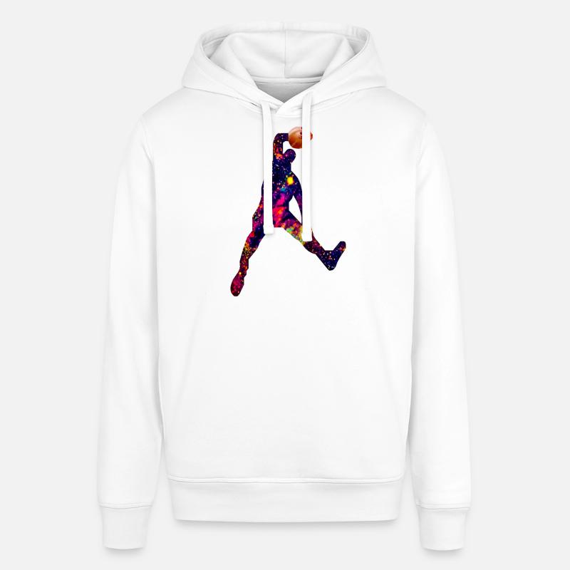 Dave Dunking Galaxy - Sweat à capuche SOUNDER Stanley/Stella Unisexe - blanc