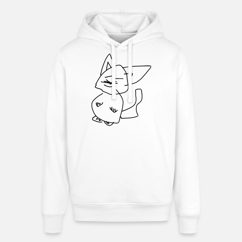 Chat - Sweat à capuche SOUNDER Stanley/Stella Unisexe - blanc