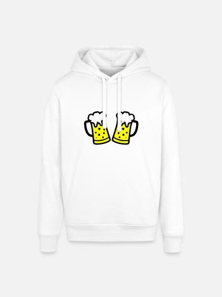 Beer Mug Beer Symbol - Stanley/Stella SOUNDER Unisex Hoodie - white