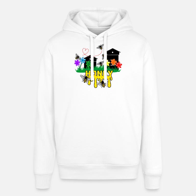 Honiggewächshäuser oder Bienenstöcke mit Bienen - Stanley/Stella Unisex Hoodie SOUNDER - Weiß