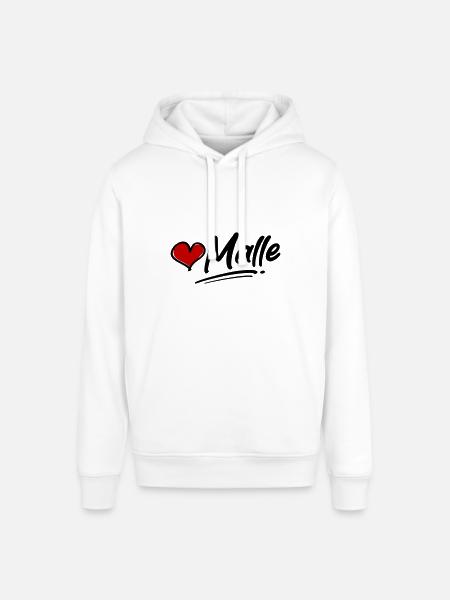 Malle Herz - Stanley/Stella Unisex Hoodie SOUNDER - Weiß
