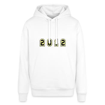 2012 Year Number - Stanley/Stella SOUNDER Unisex Hoodie - white - Front - Alina (178cm) & Michal (187cm)