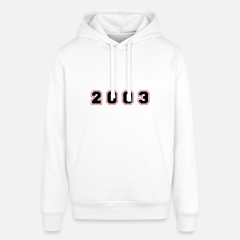 Numéro de l’année 2003 - Sweat à capuche SOUNDER Stanley/Stella Unisexe - blanc
