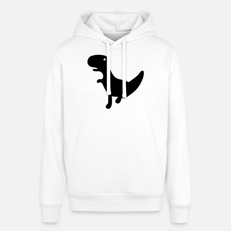 Le Dino de Cactus Run - Sweat à capuche SOUNDER Stanley/Stella Unisexe - blanc