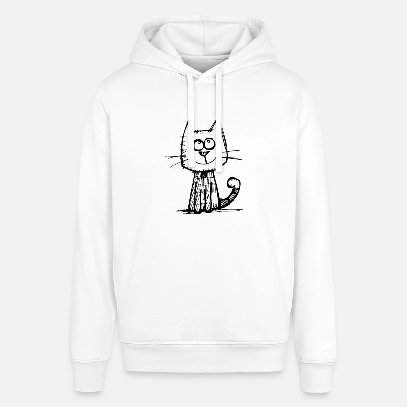 Chat Chats Visage de chat - Sweat à capuche SOUNDER Stanley/Stella Unisexe - blanc