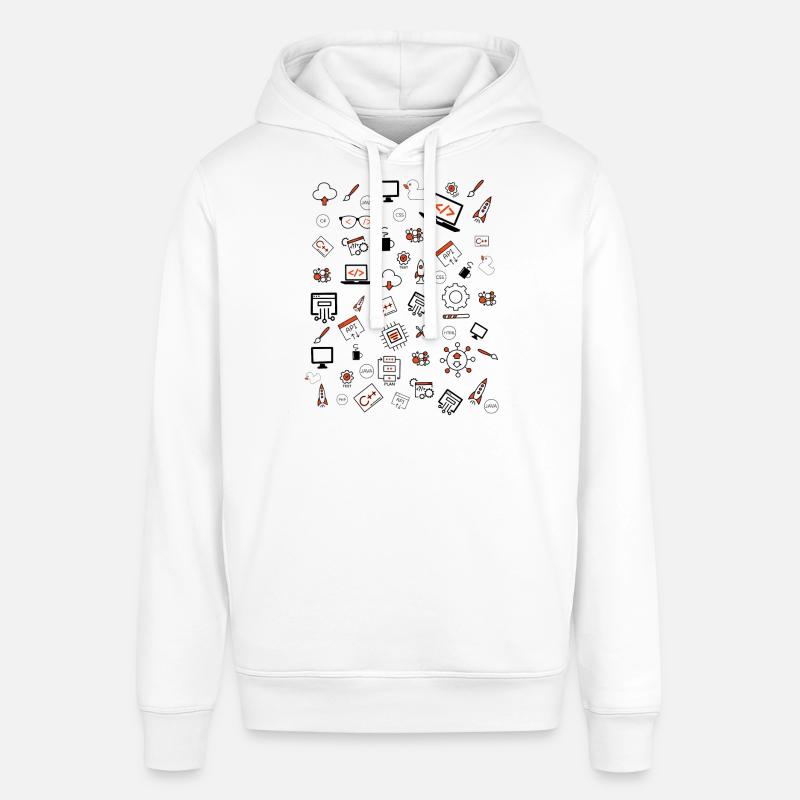 Java developer programming - Stanley/Stella SOUNDER Unisex Hoodie - white