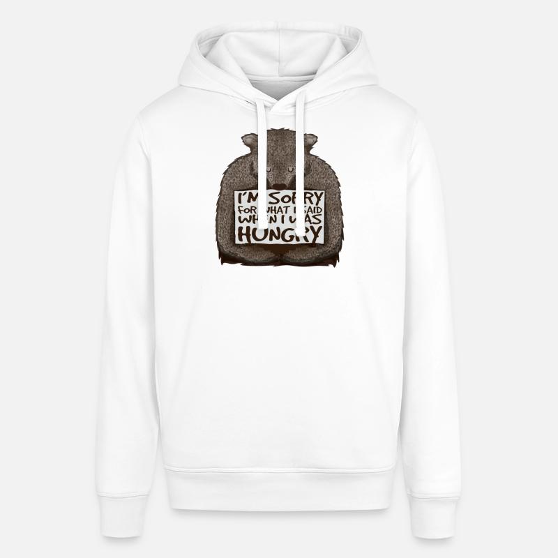 Désolé, j’avais faim. - Sweat à capuche SOUNDER Stanley/Stella Unisexe - blanc