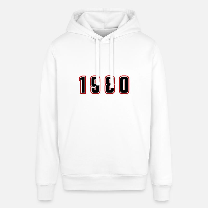 Numéro de l’année 1980 - Sweat à capuche SOUNDER Stanley/Stella Unisexe - blanc