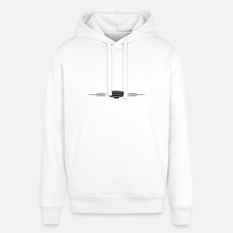 Ligne d’icône Zeppelin - Sweat à capuche SOUNDER Stanley/Stella Unisexe - blanc