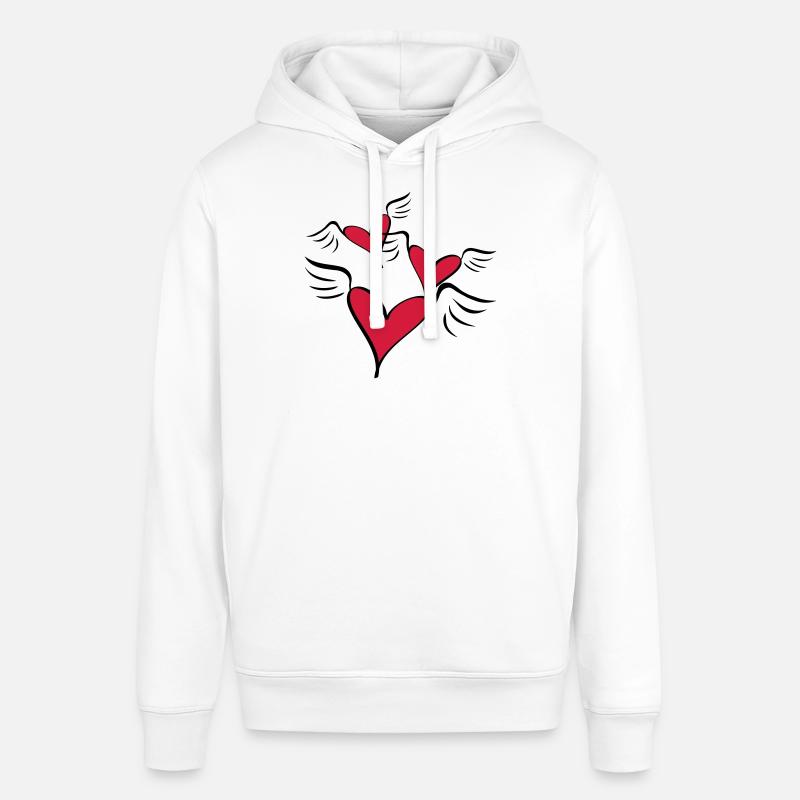 coeurs voler l'amour - Sweat à capuche SOUNDER Stanley/Stella Unisexe - blanc