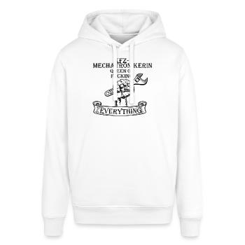 KFZ Mechatronikerin - Stanley/Stella Unisex Hoodie SOUNDER - Weiß - Vorne - Alina (178cm) & Michal (187cm)
