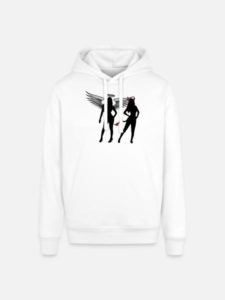 Angel Devil Girls - Stanley/Stella SOUNDER Unisex Hoodie - white