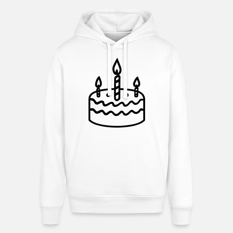 Gateau d'anniversaire - Sweat à capuche SOUNDER Stanley/Stella Unisexe - blanc