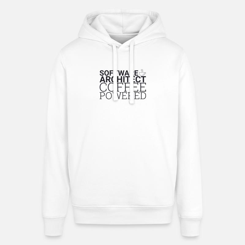 "Software Architect Coffee | Software Architecture" - Stanley/Stella SOUNDER Unisex Hoodie - white
