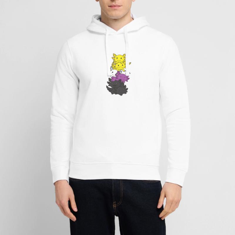 Nonbinary Flag Non Binary Pride LGBTQ Axolotl Stanley/Stella SOUNDER Unisex Hoodie