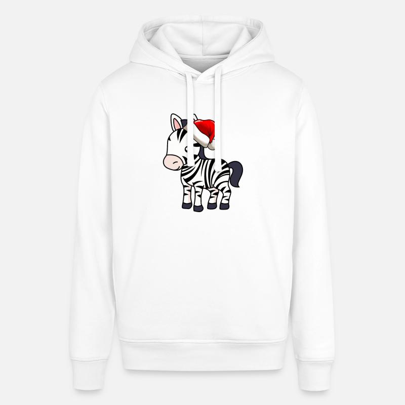 Zebra Comic Christmas - Sweat à capuche SOUNDER Stanley/Stella Unisexe - blanc