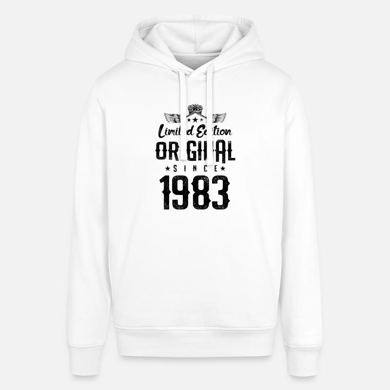 Édition limitée 1983 - Sweat à capuche SOUNDER Stanley/Stella Unisexe - blanc