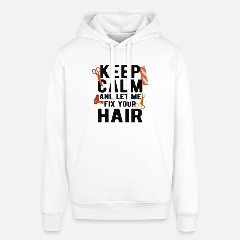 Coiffeur Coiffeur Coiffeur Coiffeur - Sweat à capuche SOUNDER Stanley/Stella Unisexe - blanc