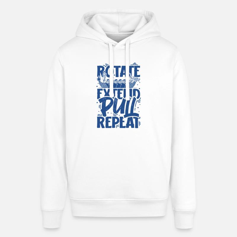 Rotate Extend Pull Repeat - Drachenboot - Stanley/Stella Unisex Hoodie SOUNDER - Weiß