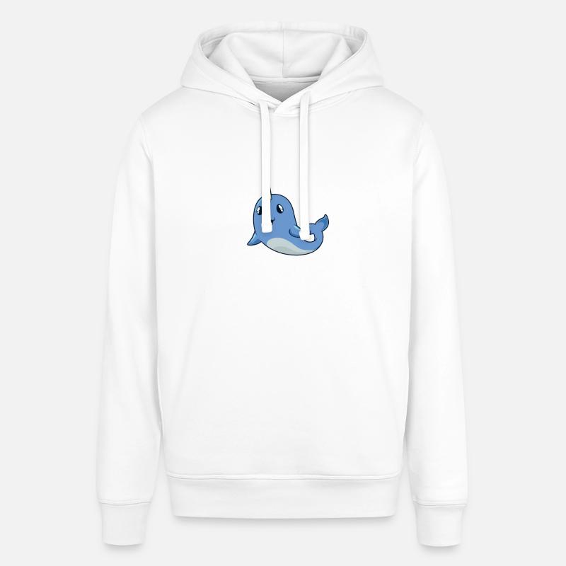 Kawaii Whale - Narval - Sweat à capuche SOUNDER Stanley/Stella Unisexe - blanc