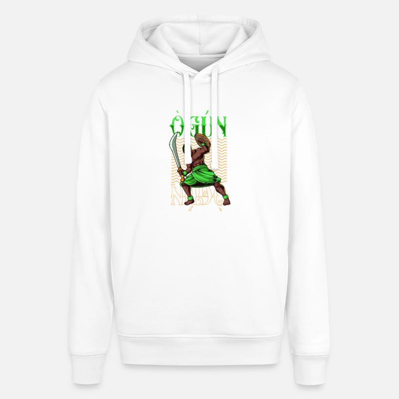 Yoruba Gott - Ogun - Stanley/Stella Unisex Hoodie SOUNDER - Weiß