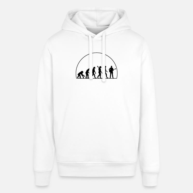 Évolution Du Guitare - Sweat à capuche SOUNDER Stanley/Stella Unisexe - blanc
