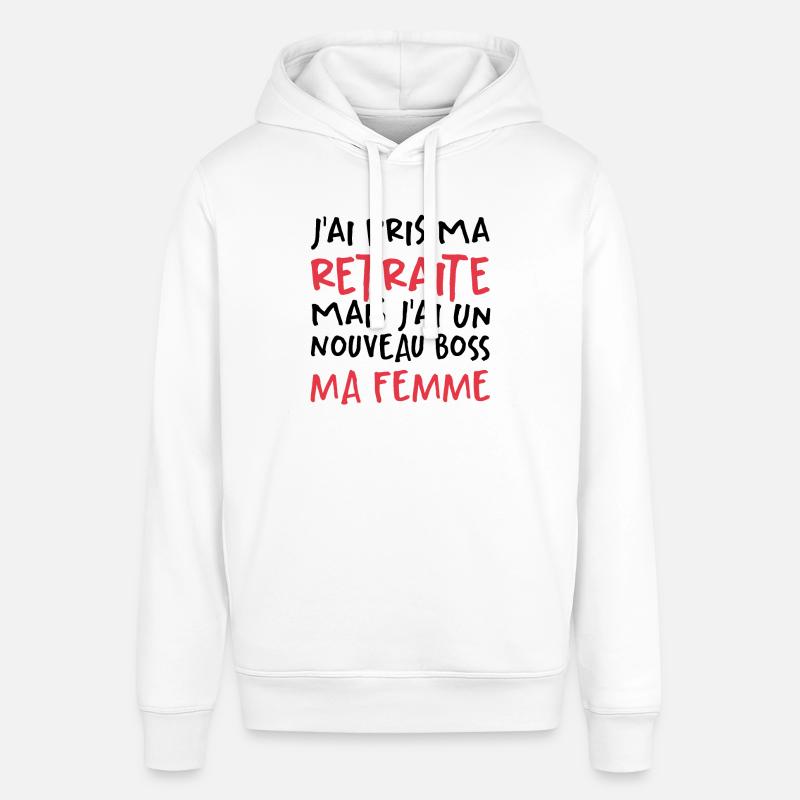 J'ai Pris Ma Retraite - Sweat à capuche SOUNDER Stanley/Stella Unisexe - blanc
