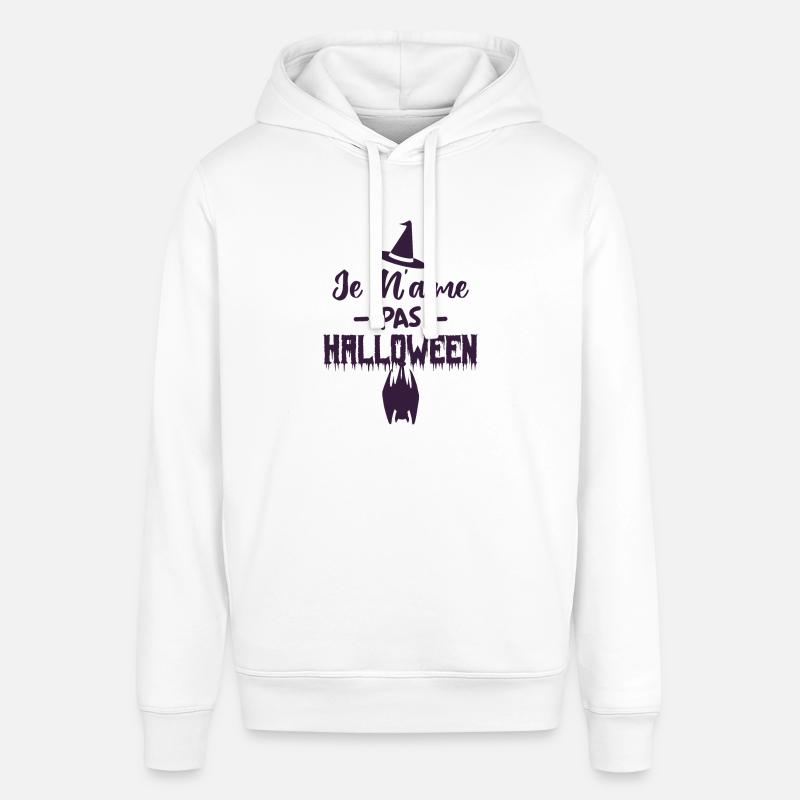 Je n’aime pas Halloween - Sweat à capuche SOUNDER Stanley/Stella Unisexe - blanc