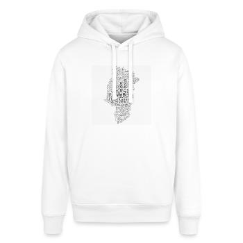 Emsland/Outline/Black - Stanley/Stella SOUNDER Unisex Hoodie - white - Front - Alina (178cm) & Michal (187cm)