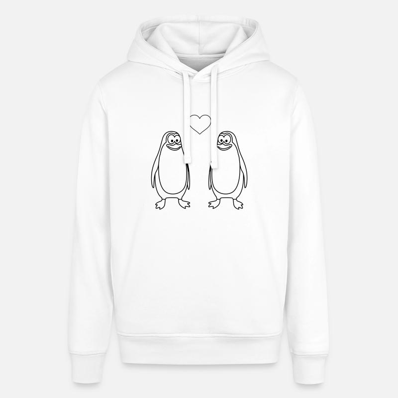 Penguin Comic Couple Amour - Sweat à capuche SOUNDER Stanley/Stella Unisexe - blanc
