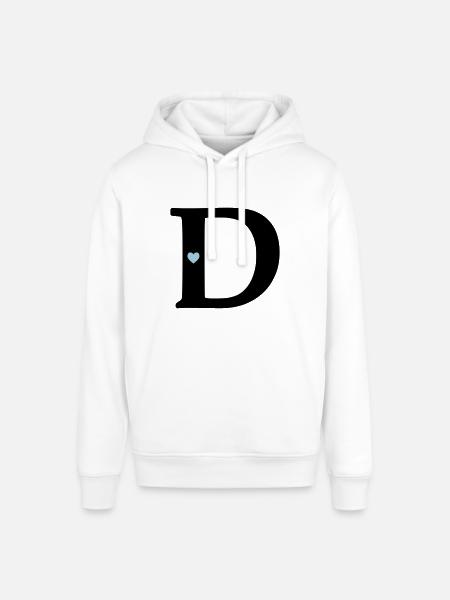 point d Initial letter - Stanley/Stella SOUNDER Unisex Hoodie - white
