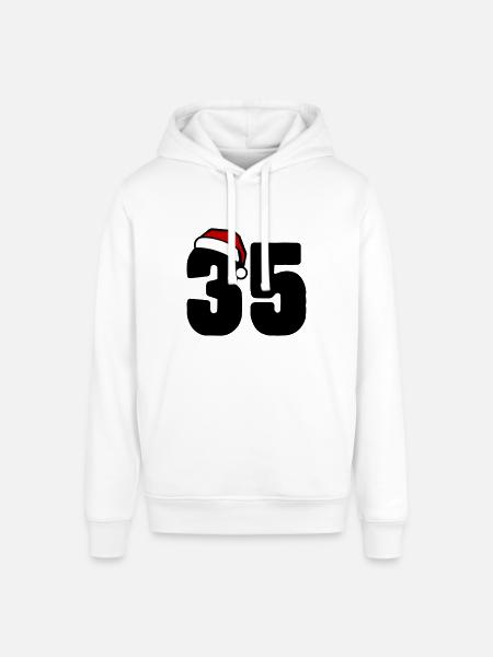 35 Numéro Noël - Sweat à capuche SOUNDER Stanley/Stella Unisexe - blanc