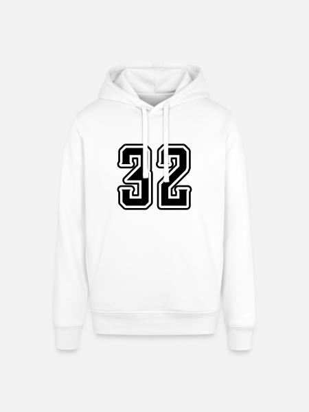 Symbole numérique 32 - Sweat à capuche SOUNDER Stanley/Stella Unisexe - blanc