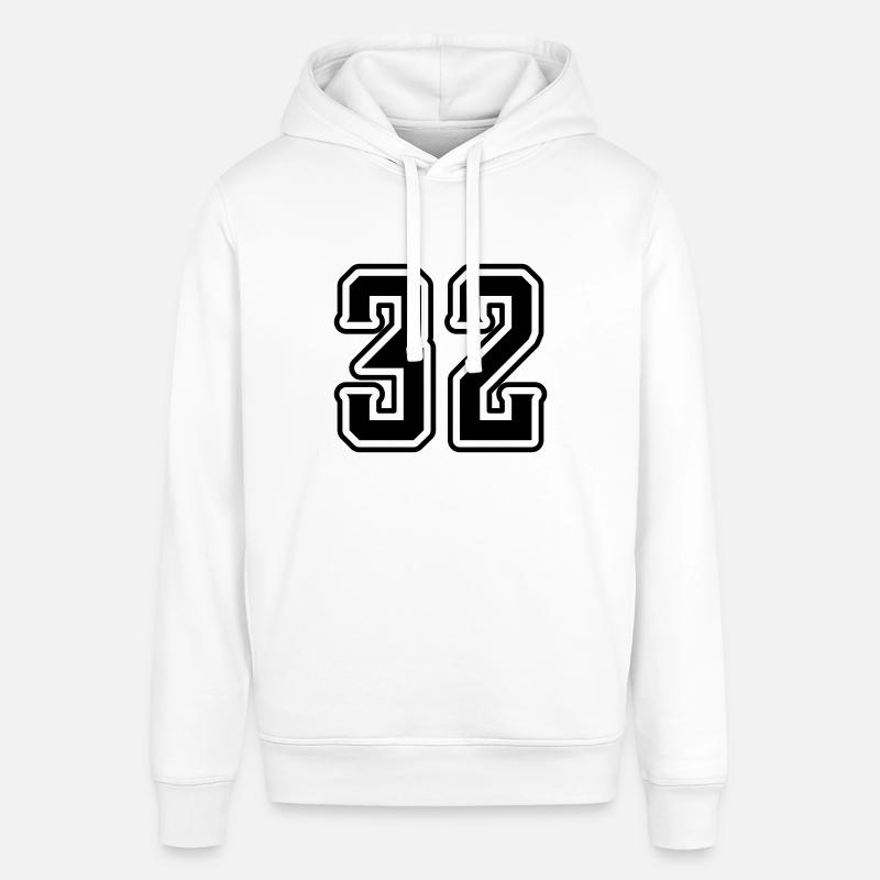 Symbole numérique 32 - Sweat à capuche SOUNDER Stanley/Stella Unisexe - blanc