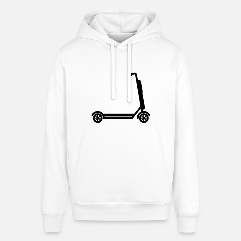 Icône E-scooter - Sweat à capuche SOUNDER Stanley/Stella Unisexe - blanc