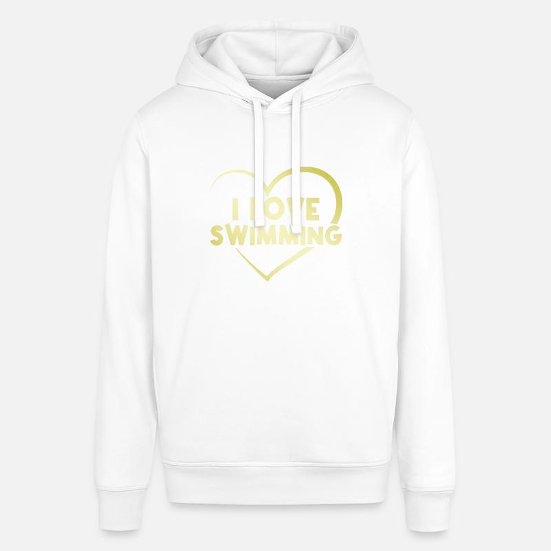 J’adore nager - Sweat à capuche SOUNDER Stanley/Stella Unisexe - blanc