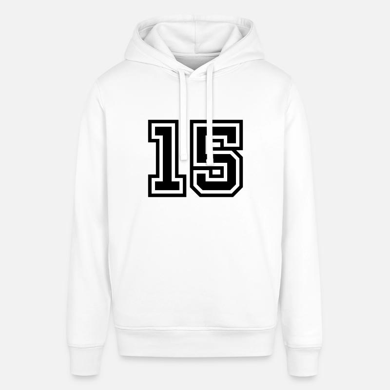 Symbole de 15 chiffres - Sweat à capuche SOUNDER Stanley/Stella Unisexe - blanc