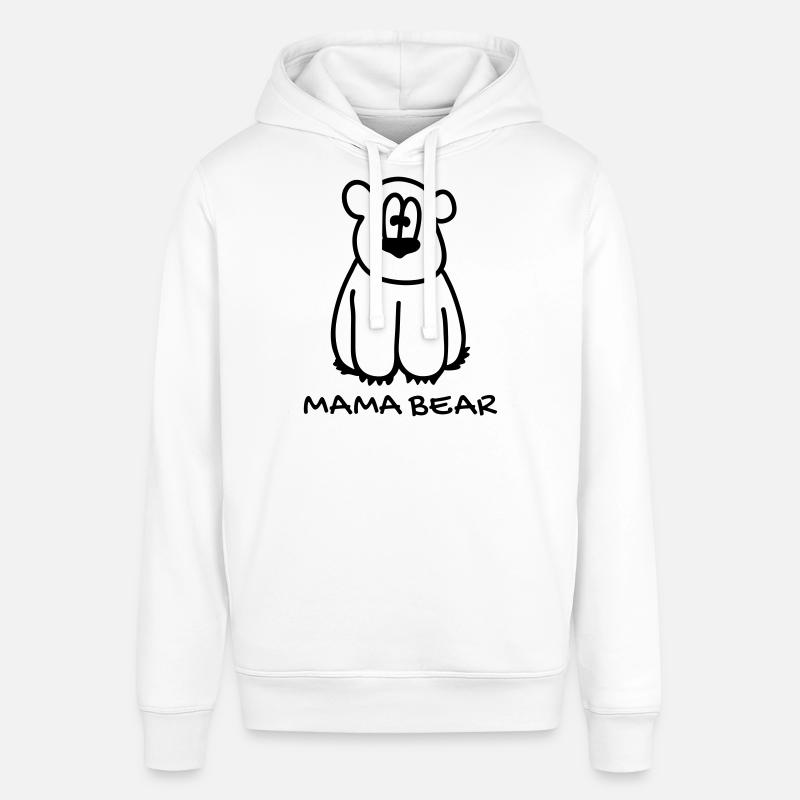Mama bear maman ours - Sweat à capuche SOUNDER Stanley/Stella Unisexe - blanc