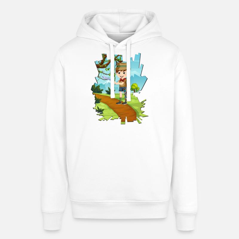 Orthèse de jambe Endtecker - Sweat à capuche SOUNDER Stanley/Stella Unisexe - blanc