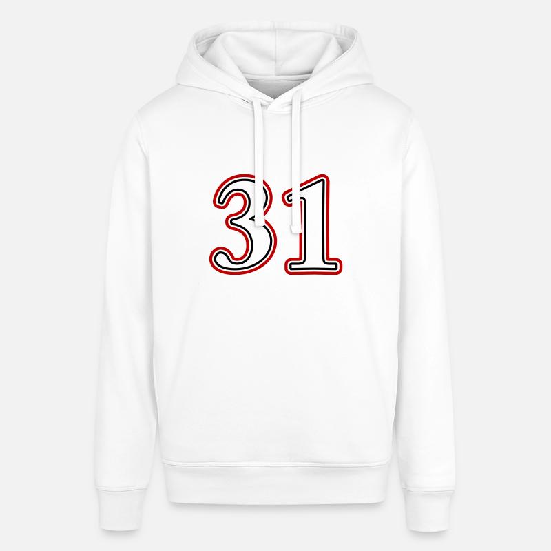 31 Numéro de numéro - Sweat à capuche SOUNDER Stanley/Stella Unisexe - blanc